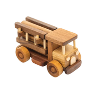 Jouets en bois de camion de pompiers, cadeau d'anniversaire pour enfants, jouets en bois de camion de pompiers, décoration de la maison, cadeau de Noël