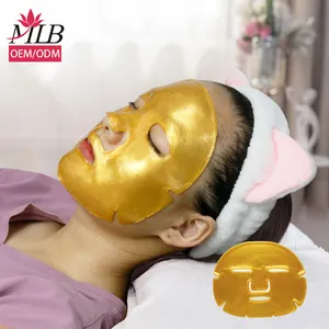 Korean 24k gold organic face sheet mask cosmetics products supplier collagen hydrogel mask korea skin care oem odm manufacturer