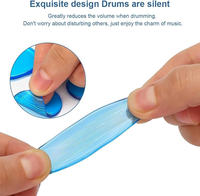 Low MOQ Clear Drum Silencers 6PCS Set High Quality Silicone Drum Dampeners Gel Pads for Sound Dampening