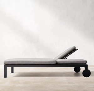 Lit <span class=keywords><strong>double</strong></span> en aluminium imperméable pour villa et piscine, idéal pour bronzer et se détendre – Vente directe usine - Product Image 3