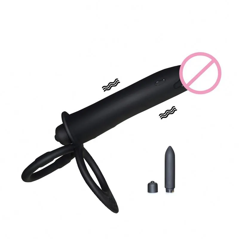 Free Custom Box - Harness Detachable Rubber Ring Black Strap On Dildo Adjustable Corset Style Penis