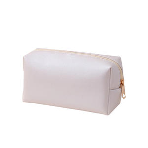 여성용 맞춤형 방수 PU 메이크업 가방, 지퍼 클로저가 있는 접이식 여행용 화장품 파우치 - Product Image 4