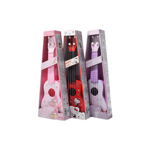 ซานริโอ คุโรมิ กีตาร์อูคูเลเล่สำหรับเด็ก 21 นิ้วของเล่นเพื่อการศึกษาสำหรับเด็กผู้หญิงอายุ 2 4 ปีเครื่องดนตรีการ์ตูน - Product Image 1