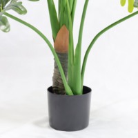 Grand arbre artificiel géant en pot sur pied, type oreille d'éléphant, en plastique, pour décoration extérieure de salle de conférence