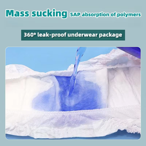 使い捨て可能な大人用おむつパンツソフト弾性ウエストバンドプリント特徴と快適 - Product Image 3