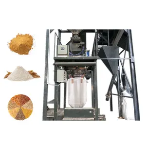 Boyang high weighing scale ton bag packingmachine, jumbo bag lime/ cement powder packing machine