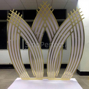 New Design Flower Wall Decoration Materials Floral Stage Acrylic Backdrop <strong>Wedding</strong> <strong>Frames</strong> Stand - Product Image 1