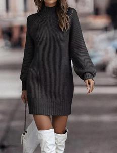 Lady <strong>Plus</strong> <strong>Size</strong> Jacquard Oversized <strong>Pullover</strong> Wool Custom Knit Knitted Christmas Sweater Women Woman Manufacturer Women's Sweaters - Product Image 3