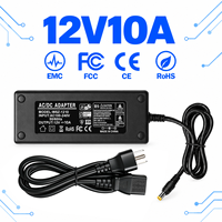 Özelleştirilmiş Güvenilir 12V 10A ABD Fişi 5.5x2.5mm 120W Masaüstü Güç Adaptörü Elektrikli Ayakta Çalışma Masası ve Ses Amplifikatörü için