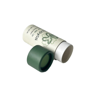 Kunden spezifische runde <span class=keywords><strong>2</strong></span> Unzen Deodorant Papier verpackung Biologisch abbaubare 60 ml Lotion Stick Kraft Karton Zylinder rohr öl beständig - Product Image 2