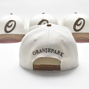 Gorra de Béisbol de 5 Paneles en Dos Tonos, con Logotipo Personalizado, Bordado 3D, Visera Curva, de Algodón, Unisex, Venta al Por Mayor Crown - Product Image 3