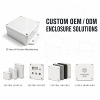 Boîtier de jonction étanche OEM compact en ABS IP67, boîtier électrique anti-poussière pour connexion de câbles extérieurs, petite boîte étanche scellée