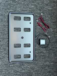 Cornice <span class=keywords><strong>per</strong></span> Targa <span class=keywords><strong>Auto</strong></span> LED RGB Multicolore con <span class=keywords><strong>App</strong></span> Bluetooth, Modalità Dinamica Personalizzabile, Telaio in Metallo <span class=keywords><strong>per</strong></span> Illuminazione Targa - Product Image 6