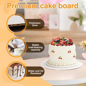 Zyfotzun 2 पैक 10x10x8 इंच डिस्पोजेबल केक बॉक्स पाई और केक परिवहन के लिए बेकरी के लिए ढक्कन सफेद खिड़की डिजाइन के साथ - Product Image 6