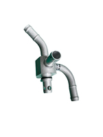 Nouvelle Pompe à Eau Courbe en Aluminium Personnalisée BRP X-Piece de Haute Qualité, Refroidisseur de Stationnement, Pièces Auto, Garantie 1 An, Compatible Jet Ski