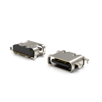 USB4520-03-0-A Receptacle USB Tipe C untuk USB 2.0, Tipe SMT, Pemasangan di Tengah, Offset 2.1mm