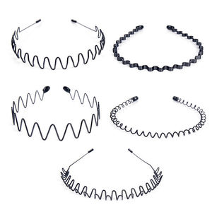 Fabrication de bandeaux pour hommes, épingles à <span class=keywords><strong>cheveux</strong></span> de <span class=keywords><strong>sport</strong></span>, bandeaux invisibles, bandeaux ondulés pour femmes, accessoire de <span class=keywords><strong>cheveux</strong></span> en métal - Product Image 1