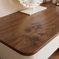 Bureau de chambre de luxe moderne avec tiroirs spacieux, gain de place, LED, écologique, ports USB, rangements multiples et prises intégrées