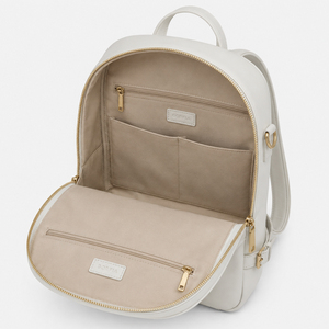Sac à dos de voyage minimaliste personnalisé en cuir PU, grande capacité, léger, avec fermeture éclair, pour ordinateur portable, pour les trajets quotidiens - Product Image 5