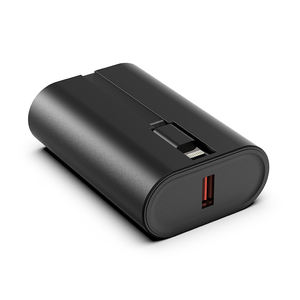 Cargador Portátil de 10000 mAh con Carga Rápida, 2 en 1, con Cables Integrados Tipo C y Lightning - Product Image 2