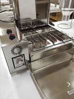 Nouvelle machine à mini-beignets automatique commerciale à 4 rangées, friteuse électrique pour beignets avec contrôle de température en acier inoxydable 304