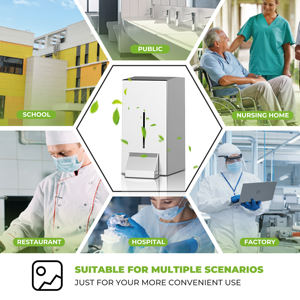 Distributeur de savon mousse mural en acier inoxydable FANDA, moderne et écologique, capacité de 1000 ml, pour les maisons de retraite - Product Image 2