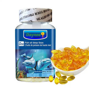 Cápsulas blandas de aceite de pescado marino puro de aguas profundas con vitamina E International <span class=keywords><strong>3</strong></span> 2 EPA DHA Ratio para claridad mental y vitalidad - Product Image 2