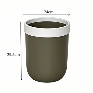 Grande Cestino Rotondo in Plastica per Rifiuti, per Casa, Soggiorno, Cucina, Bagno, Camera da Letto - Product Image 5