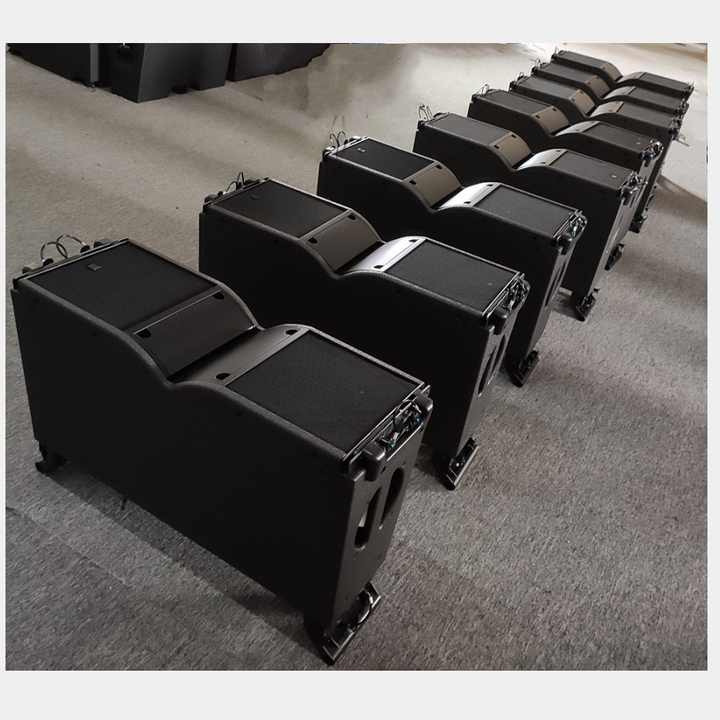 Empty Line Array Speaker Cabinet Box - Professional 2x8 Pro Sound Equipment
