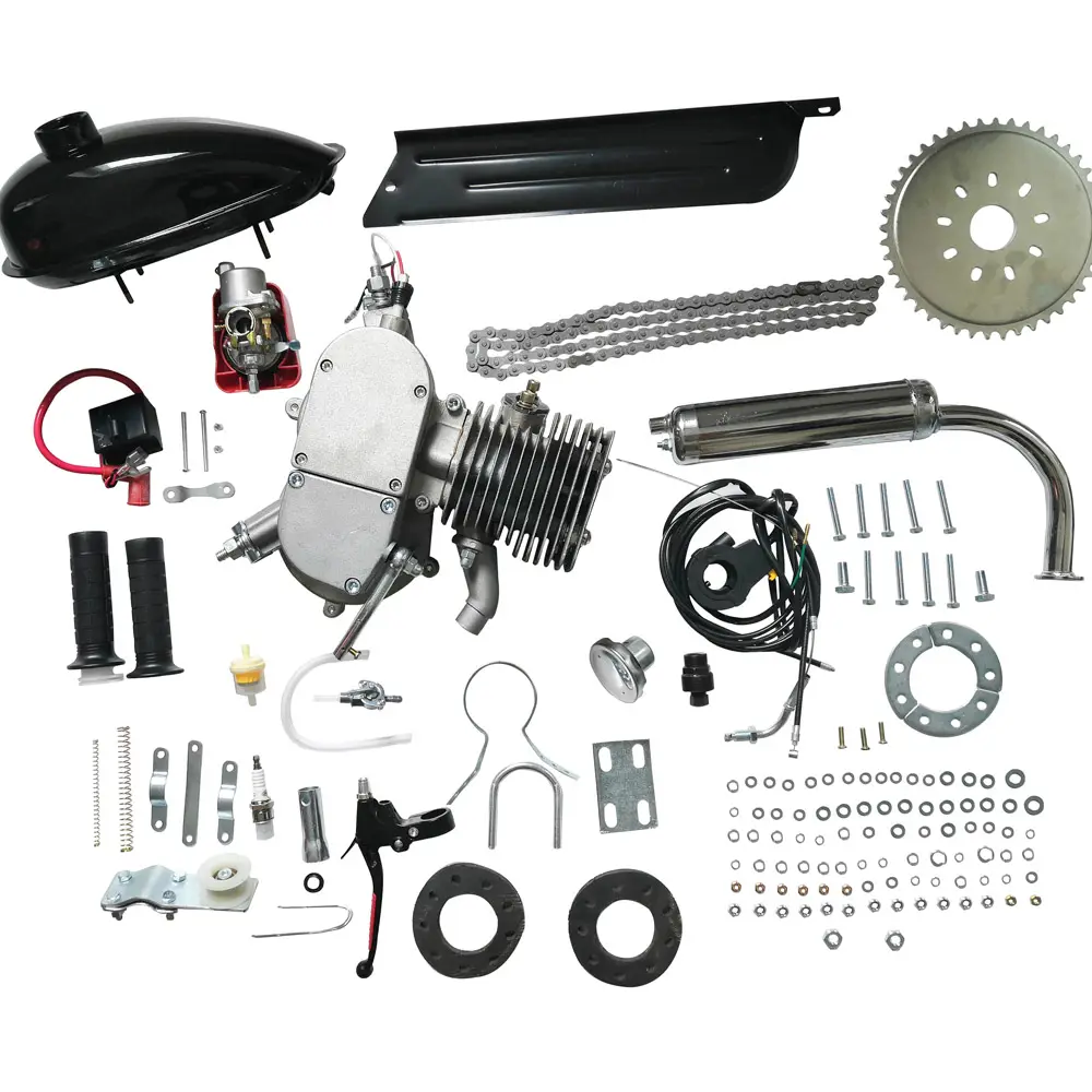 Kit motor para bicicleta motorizado, kit de motor de 2 ciclo com 48cc 49cc 50cc 60cc 66cc f80 100cc 80cc