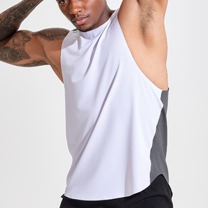 Colorful Pattern Side Split Design 90GSM Singlet Wind Tunnel Marathon <b>Vest</b> Custom Gym Workout Tank Top - Product Image 5