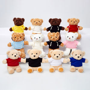 ของที่ระลึกรับปริญญาของบริษัทราคาถูกของขวัญ30cm กับตุ๊กตาหมีสีขาวเสื้อยืดโลโก้ที่กำหนดเองตุ๊กตาหมี - Product Image 1