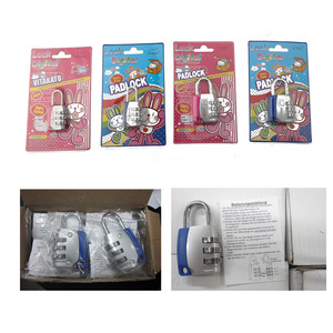 Lucky Day Mini Combination <b>Lock</b> 3 Digits Resettable Zinc Alloy Chrome Finish Travel Security Padlock - Product Image 3