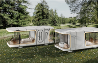 Hangfa-Maison capsule mobile moderne de luxe, mobile, préfabriquée, verte, extérieure, pour hôtel et camping, petites unités modulaires mobiles