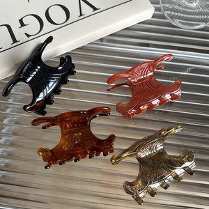 Ziteng Color personalizado pinza de pelo grande nueva luz francesa lujo oro etiqueta temperamento oscuro tiburón Clip Logo Arc De Triomphe diseño - Product Image 3