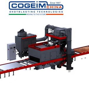 Machine <span class=keywords><strong>de</strong></span> sablage à convoyeur à rouleaux conçue principalement pour le sablage d'objets <span class=keywords><strong>de</strong></span> grande taille - Product Image 1