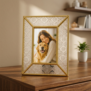Modern Gold Frame <b>Rectangle</b> Glass <b>Mirror</b> Self-Adhesive Lightweight Waterproof Stainless Steel <b>Wall</b> Decor Bedroom Home Interior - Product Image 1