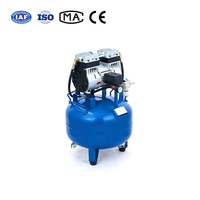 Compresseur d'air vertical silencieux sans huile professionnel 2EW-35L pour usage dentaire 35L
