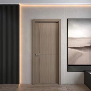 Porte en bois massif noire personnalisée, design original du fabricant, avec impression carbone et cristal, pour intérieur de <span class=keywords><strong>maison</strong></span> - Product Image 6