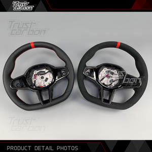 Volant en microfibre et fibre de carbone personnalisé pour <span class=keywords><strong>BMW</strong></span>, mise à niveau LCI, G20 G30 330i 330e 430i 440i 530i 540i 550i <span class=keywords><strong>740d</strong></span> 750i 840i - Product Image 4