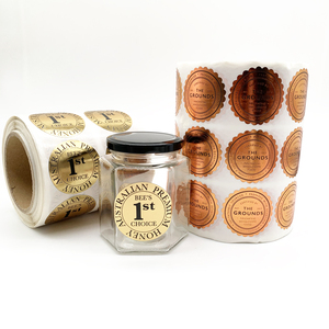 Giá Tốt Dính Giấy Bóng Dán Không Thể Tháo Rời Thực Phẩm Vòng Nhãn CuộN - Product Image 1