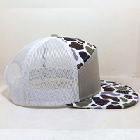 Custom 168 Snapback Cap Logotipo bordado 7panel Verde Camo Gorras de béisbol Diseño de camuflaje promocional para los hombres