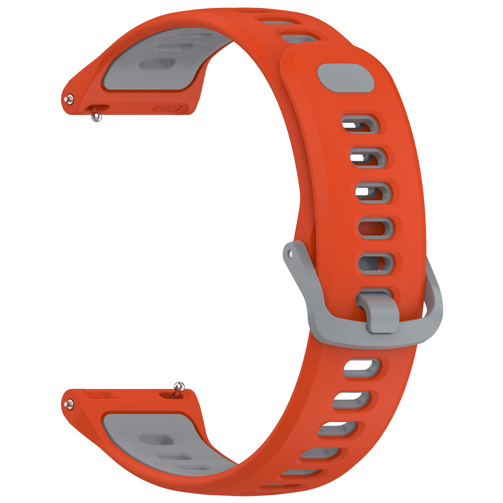 Orange gray-rubber buckle