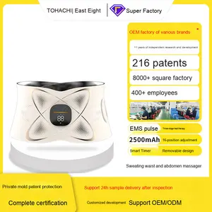 Masajeador de cintura y Abdomen EMS, calefacción eléctrica para el hogar, cinturón moldeador de sudor, pequeño dispositivo de Fitness para entrenamiento Abdominal - Product Image 5