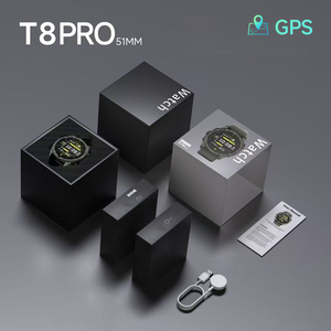 สมาร์ทวอทช์ T8 PRO Sport พร้อม GPS หน้าจอ AMOLED 1.43 นิ้ว กันน้ำ 5ATM รองรับการโทรผ่านบลูทูธ แบตเตอรี่ 530mAh เครื่องติดตามการออกกำลังกาย - Product Image 1