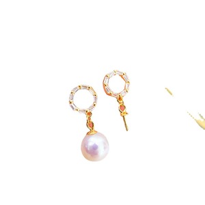 Accessoires en argent S925 pour la création de bijoux, boucles d'oreilles en cristal avec perles de 11-12 mm, plateau vide en forme d'étoile de mer, bijoux en argent, boucle d'oreille 20396 - Product Image 5