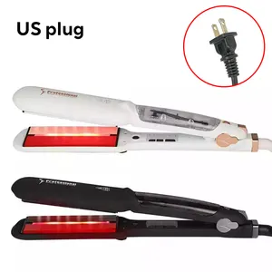 2023 New Steampod Steam Infrared Permanent Comb Hair Dryer Straightener Professional Flat Iron LCD Display Ionic Hair Straighten