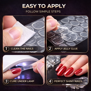 Xingda Hot Sale Waterproof Nail Adhesive Tabs Nail Sticky Tabs <strong>Strong</strong> Adhesive Jelly <strong>Glue</strong> for Nails - Product Image 2