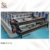 Machine industrielle à grande vitesse à double couche |   Ligne de production entièrement automatique et personnalisée de tôles métalliques trapézoïdales vernissées