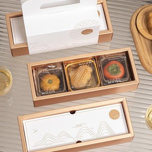 Custom <b>Creative</b> Rigid Packaging Boxes for Mooncakes Pastries-Food-Grade Recyclable Paperboard UV Coating Custom Design <b>Gifting</b> - Product Image 5